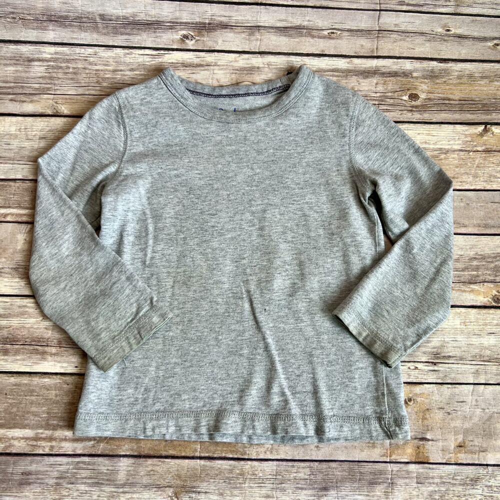 Mini Boden Gray Cotton Long Sleeve Tee 3-4Y - Picture 2 of 7